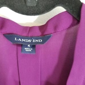 Lands' End Tops - New Lands End Purple Tie Front Blouse Lands' End Tops - New Lands End Purple Tie Front Blouse